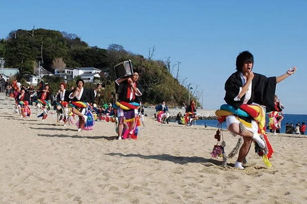 篠島の正月祭礼・大名行列
